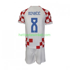 Kroatië Kovacic 8 Voetbalshirts Kind Thuis WK 2022(+ Korte broeken)
